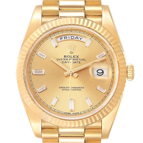 rolex gold presidential on arm|rolex date 40 228238.